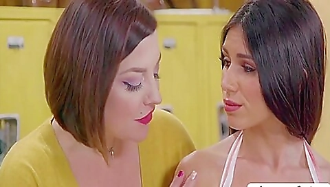 Hot lesbian orgy with a sexy lesbians