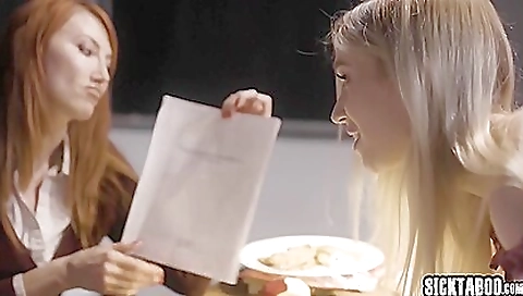 Hot girl fucked by a dildo teas