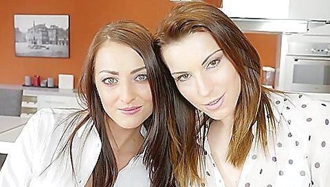 Smoking hot lesbians with strap-on