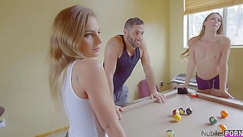 Sexy blonde babe fucked by a dildo and femal impressionsico