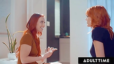 Naughty Redheads Love Sensual Lesbian Sex
